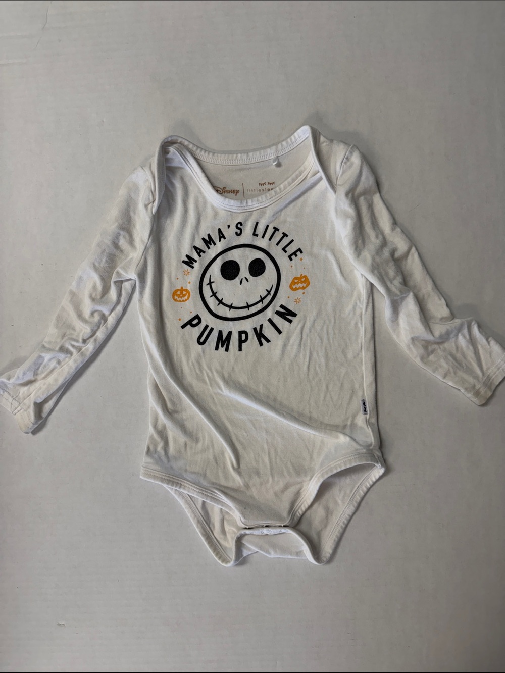 Little Sleepies Nightmare Before Christmas Halloween Bodyshirt Onesie 6-12m